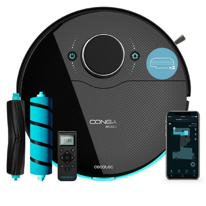 Cecotec Robot Aspirador Y Friegasuelos Conga 8090 Ultra T Tecnología Láser Friega Aspira Y Barre A La Vez 10000 Pa Cepil_0