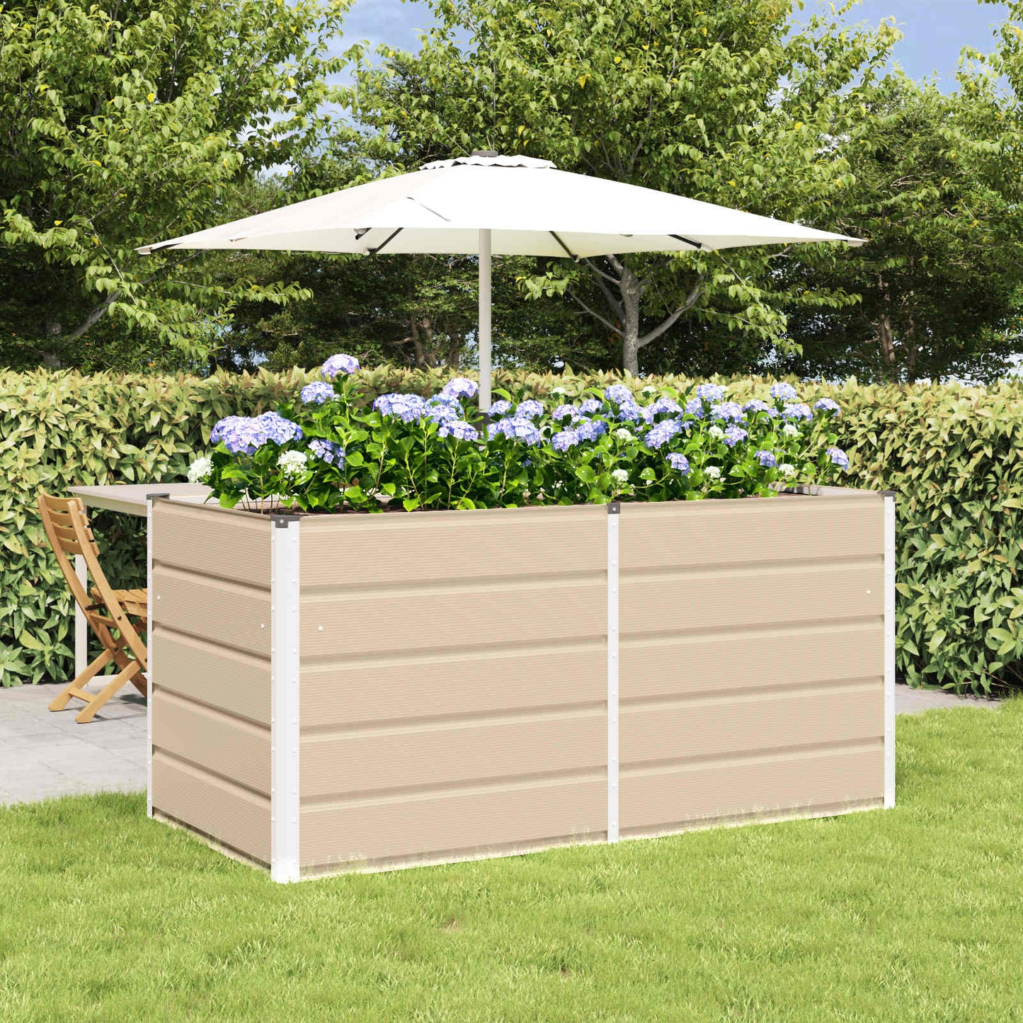 Jardinera Marfil 160 X 80 X 75 Cm Acero_1