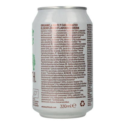 Embalagem de 6 refrigerantes Bio Sauco, 330 ml. Whole Earth