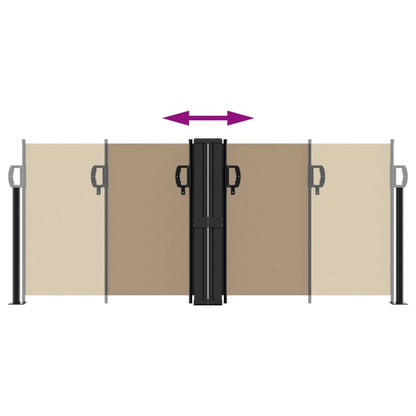 Vidaxl Toldo Lateral Retráctil Gris Taupe 100x1000 Cm_4