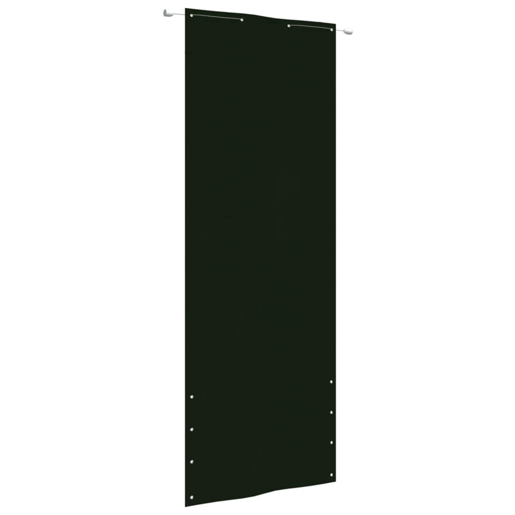 Vidaxl Toldo Pantalla Para Balcón Tela Oxford Verde Oscuro 80x240 Cm_0