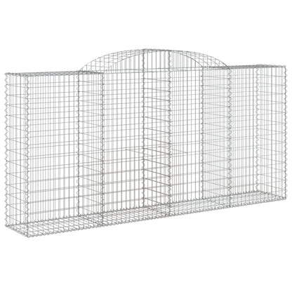 Cestas Gaviones 6 Uds Forma De Arco Hierro 300x50x140/160 Cm_2