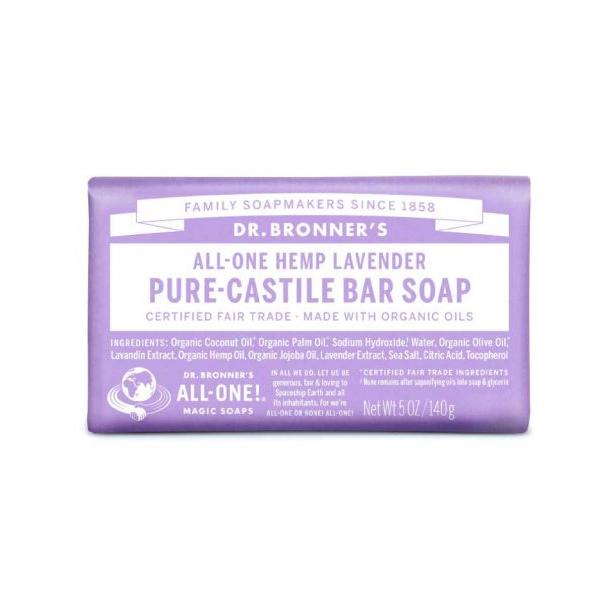 Sabonete em barra de lavanda Dr. Bronners 140g