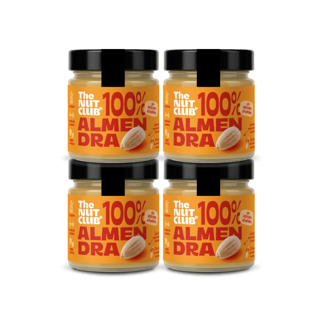 Pack crema 100% almendra nacional 4 uds The Nut Club 720g_0