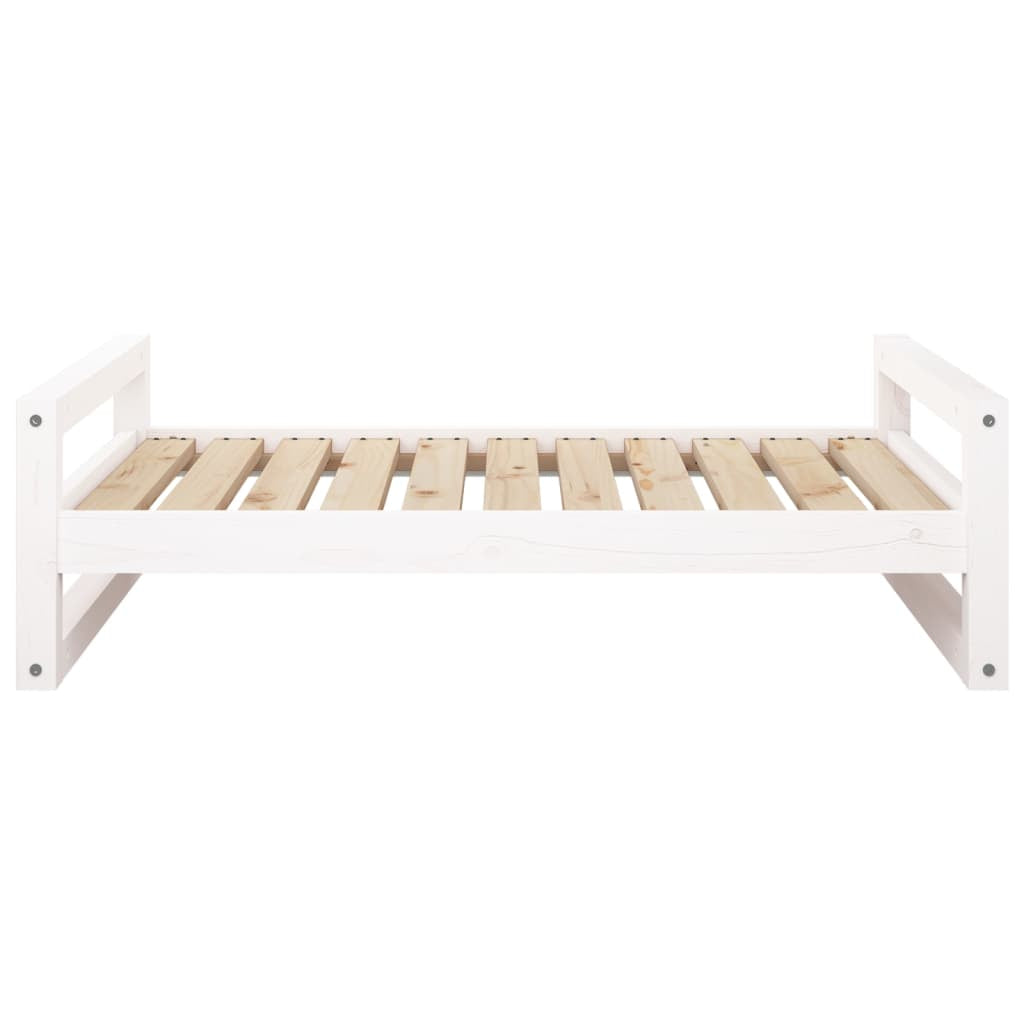 Vidaxl Cama Para Perros Madera Maciza De Pino Blanco 95,5x65,5x28 Cm_4