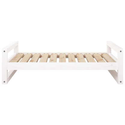 Vidaxl Cama Para Perros Madera Maciza De Pino Blanco 95,5x65,5x28 Cm_4
