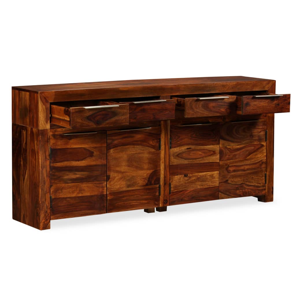 Aparador De Madera Maciza De Sheesham 160x35x75 Cm_3