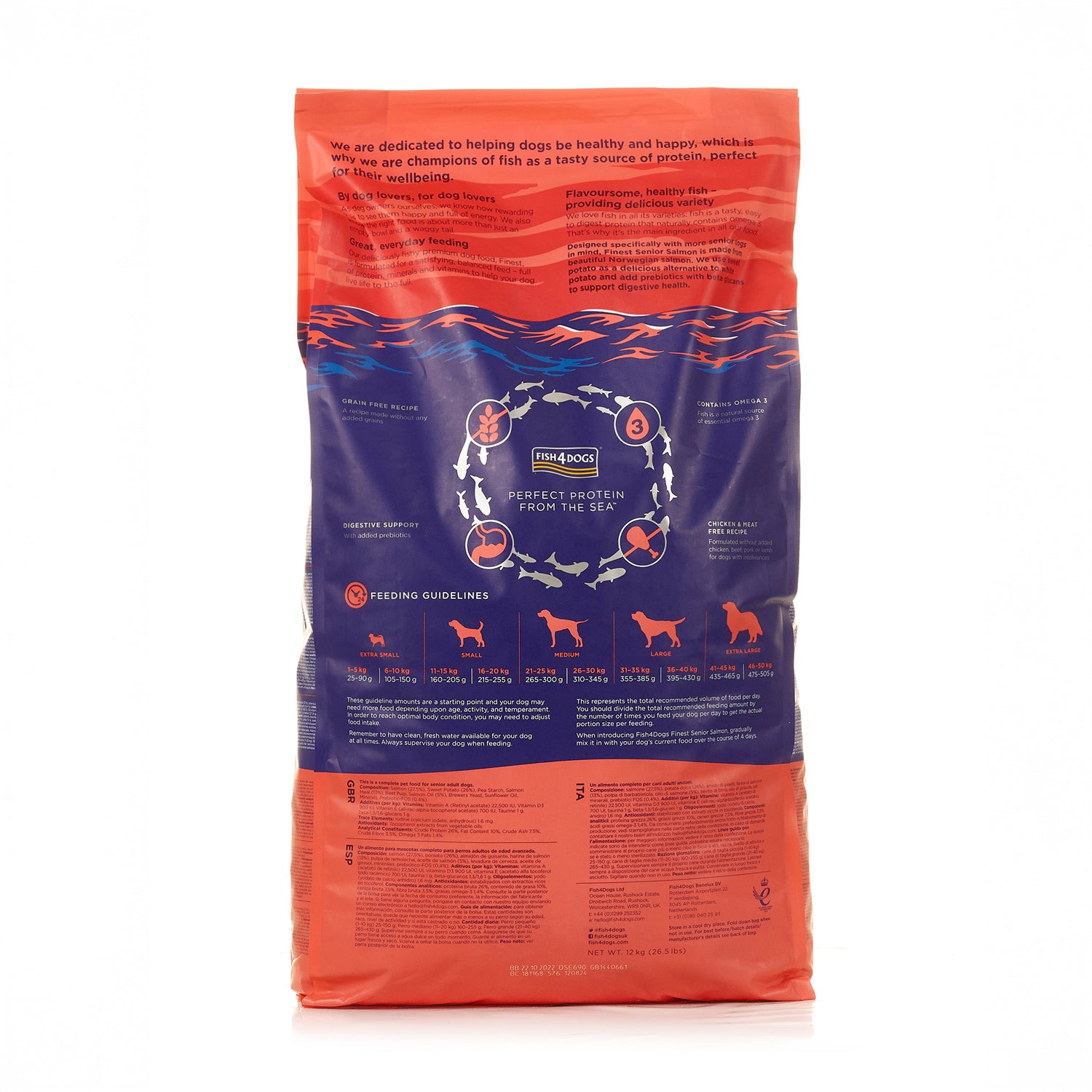 Fish4dogs Pienso Para Perro Senior Sin Cereales – Salmón Y Boniato 6 Kg_4