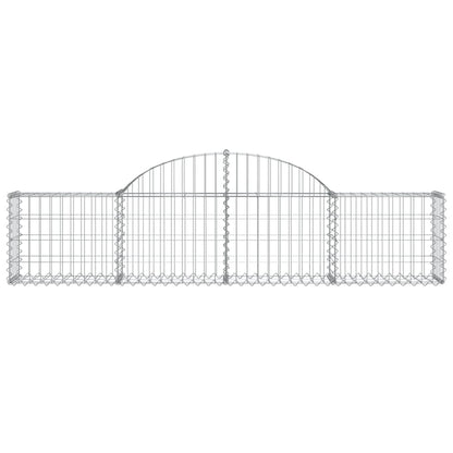 Cestas De Gaviones 20 Uds Forma De Arco Hierro 200x30x40/60 Cm_3