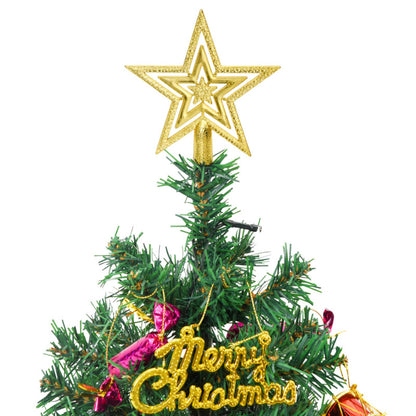 Vidaxl Mini Árbol De Navidad Artificial Con 30 Luces Led Verde 60 Cm_5