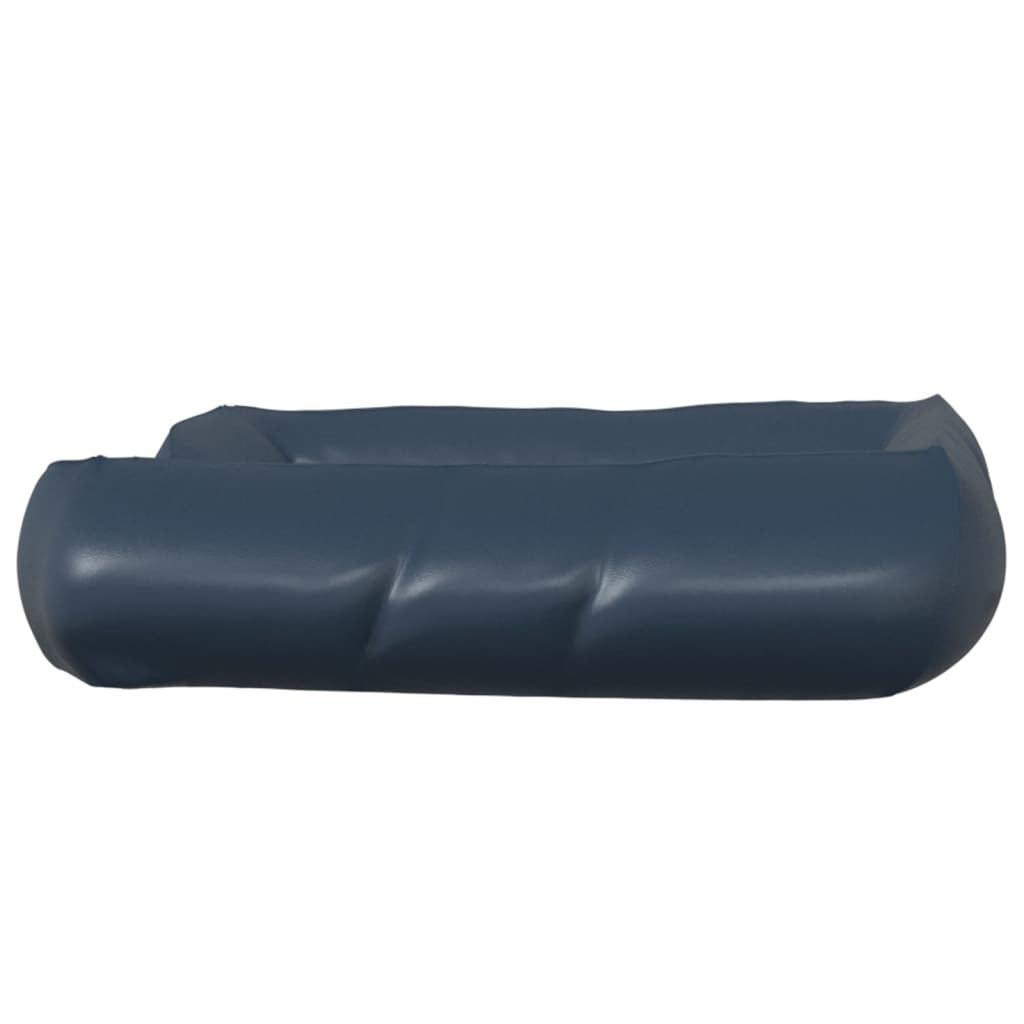 Vidaxl Cama Para Perros De Cuero Sintético Azul Oscuro 80x68x23 Cm_4