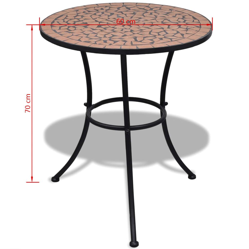Vidaxl Set De Mesa Y Sillas De Jardín 3 Piezas Con Mosaico Terracota_2