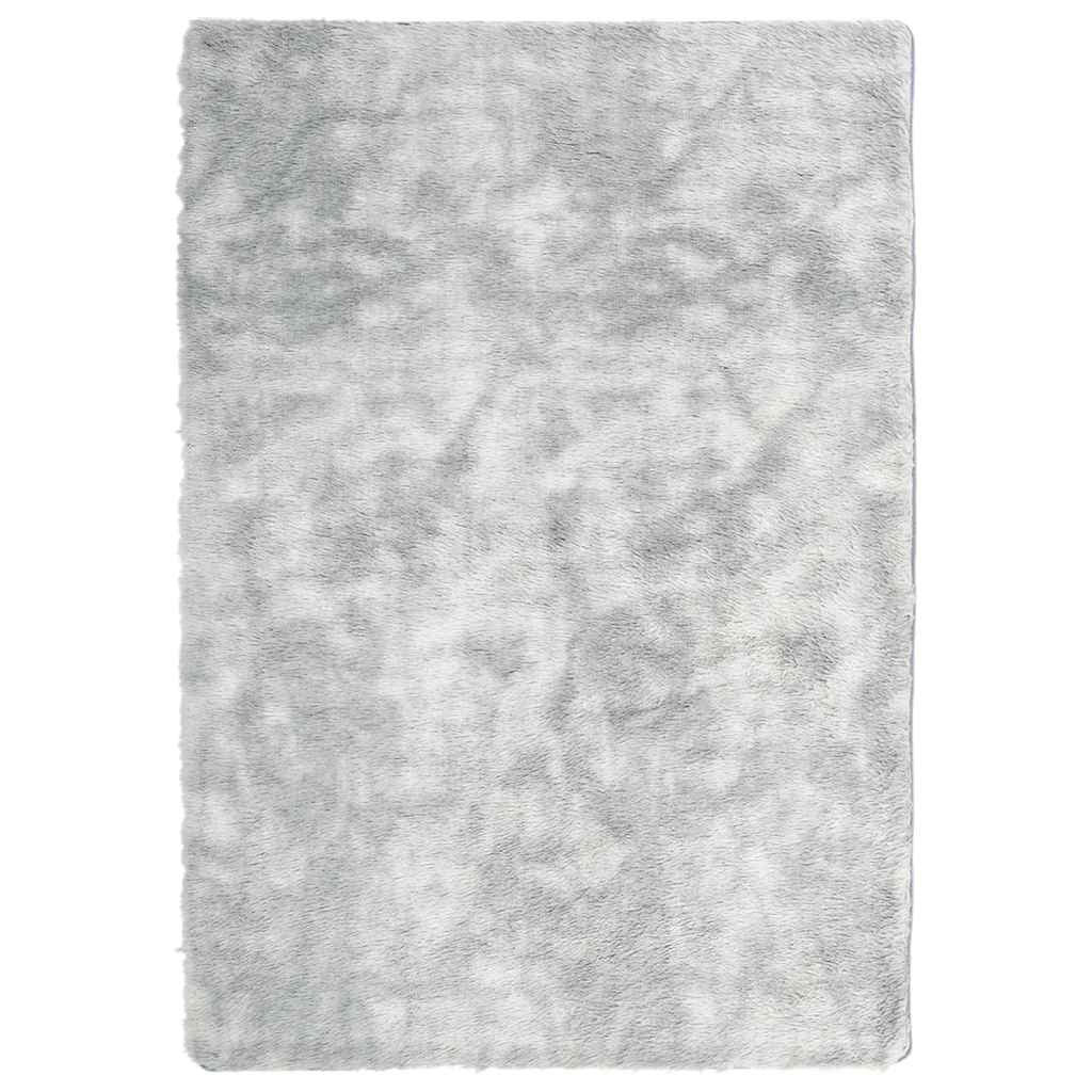 Vidaxl Alfombra De Pelo Largo Navarra Gris Claro 120x170 Cm Poliéster_0