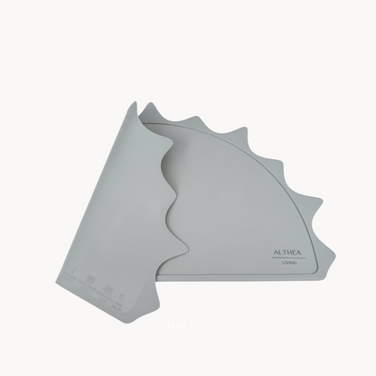 Vajilla De Silicona Orgánica - 15 Piezas - Gris Perla.