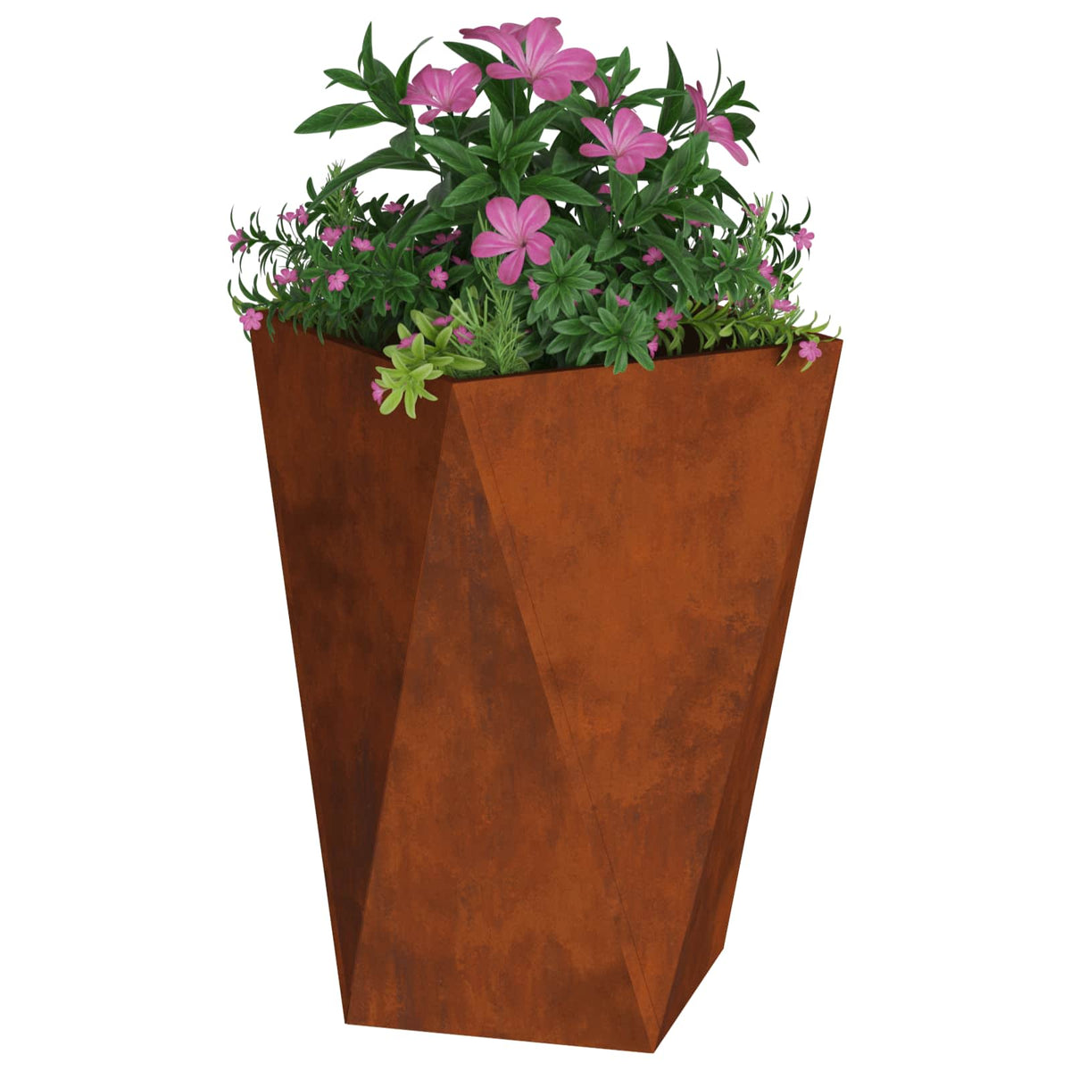 Jardinera 2 Uds. Oxidado 50 X 50 X 75 Cm Acero Autopatinable_2