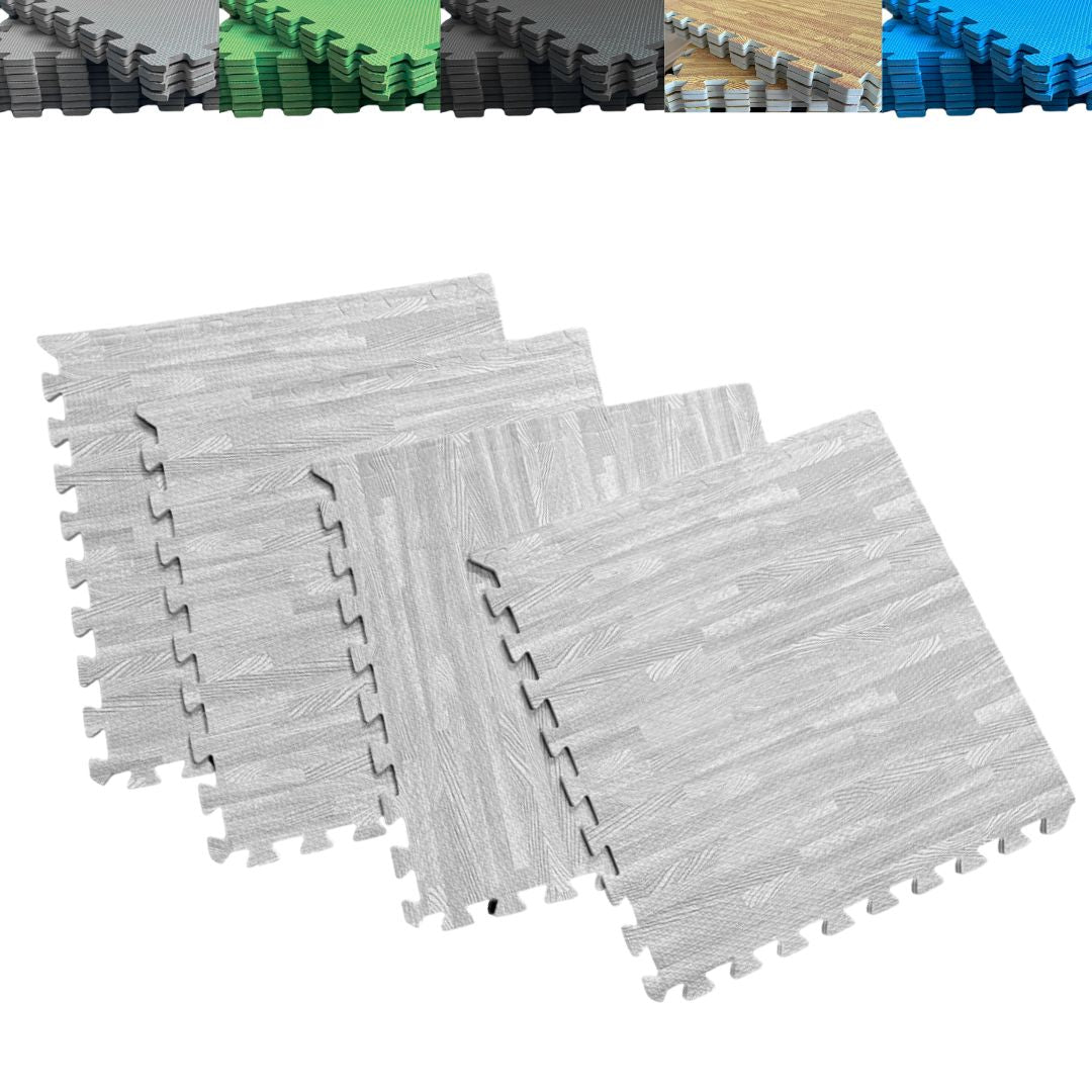 Jowy Tatami Puzzle 1cm 60x60cm – Pack 4 Uds (t60-4) Parquet Gris_0