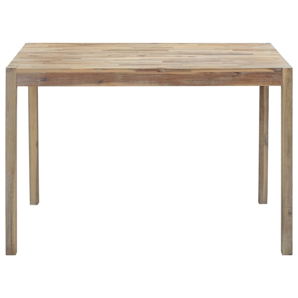 Mesa De Comedor De Madera Maciza De Acacia 120x70x75 Cm_0