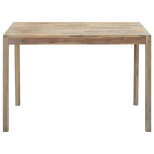 Mesa De Comedor De Madera Maciza De Acacia 120x70x75 Cm_0