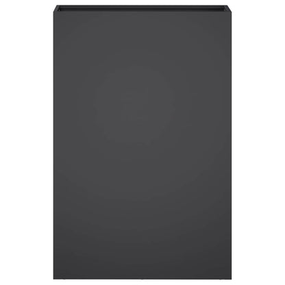 Macetero De Jardín Negro 40 X 20 X 75 Cm Acero Laminado En Frío_2