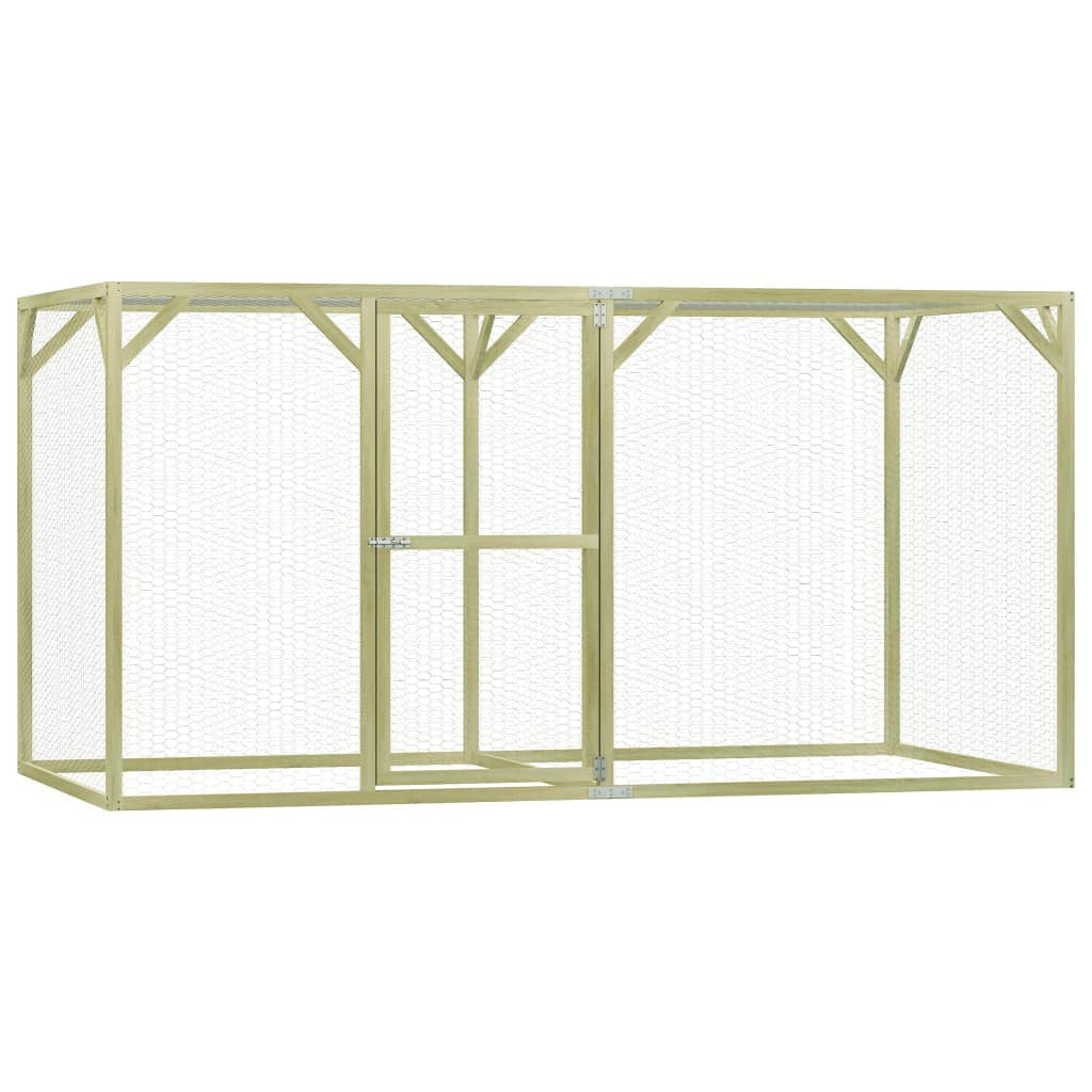 Vidaxl Jaula Gallinero Madera Impregnada De Pino 3x1,5x1,5 M_0