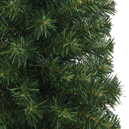 Vidaxl Árbol De Navidad Artificial Delgado Y Soporte Pvc Verde 210 Cm_4