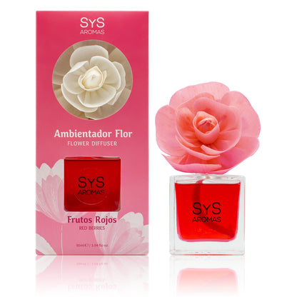 Ambientador Difusor Flor Frutos Rojos SYS Aromas 90 ml | Aroma Dulce y Afrutado | Decorativo_0