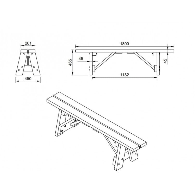 Banco De Madera Para Exterior Masgames Zurich._1