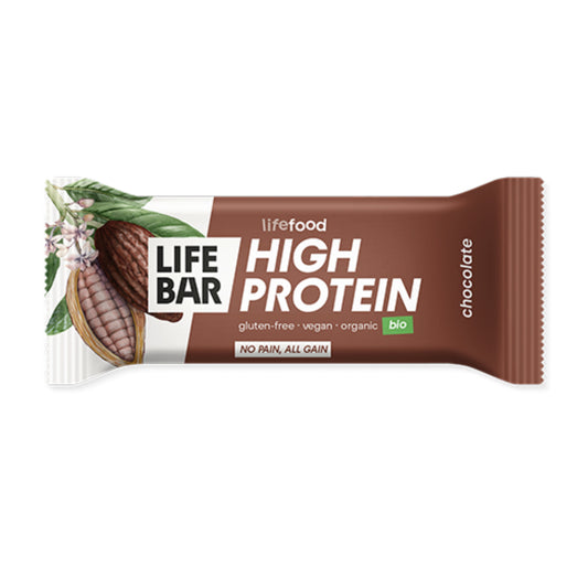 Barra proteica de chocolate Lifebar 40g, Life Food
