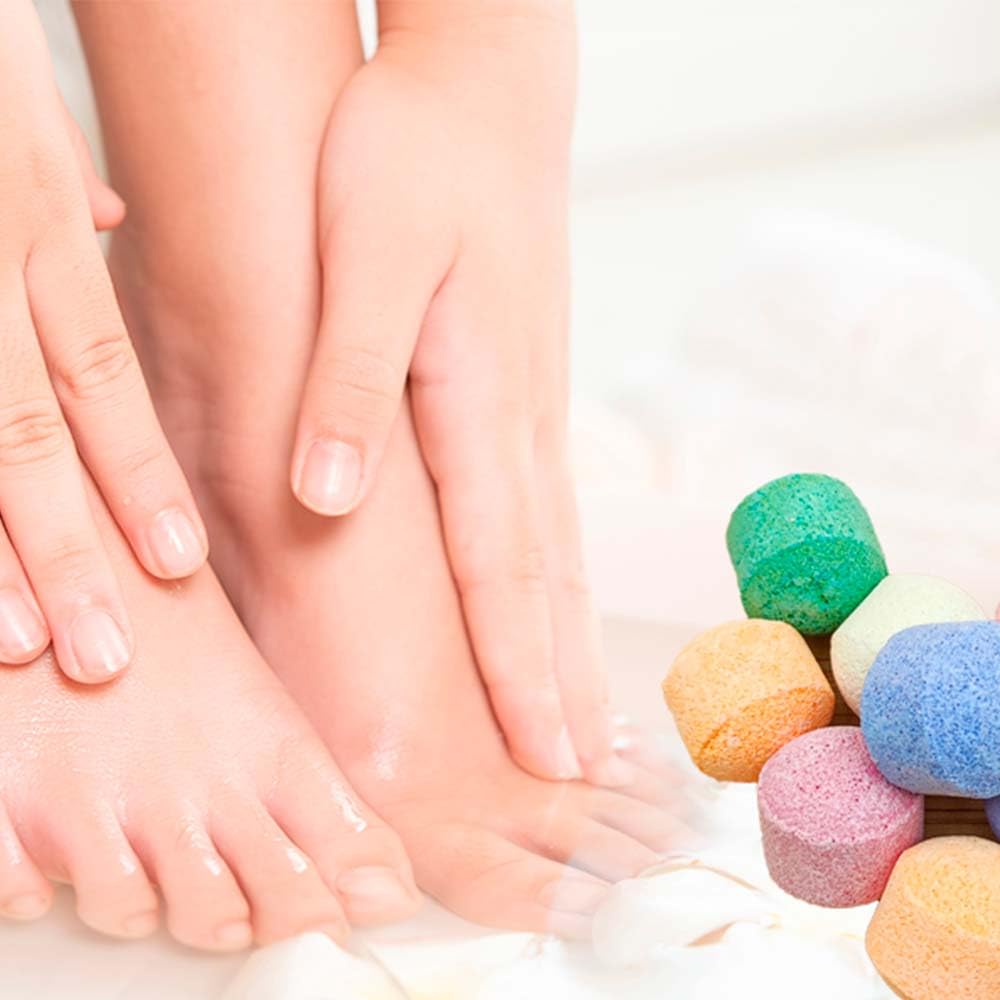 Pack 50 Bombitas Efervescentes. Alivian Pies Cansados, Refrescantes. Pedicuras Y Manicuras - Aroma: Bergamota Y Lavanda_5