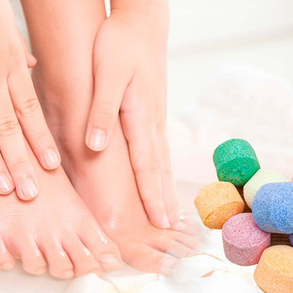 Pack 50 Bombitas Efervescentes. Alivian Pies Cansados, Refrescantes. Pedicuras Y Manicuras - Aroma: Bergamota Y Lavanda_5