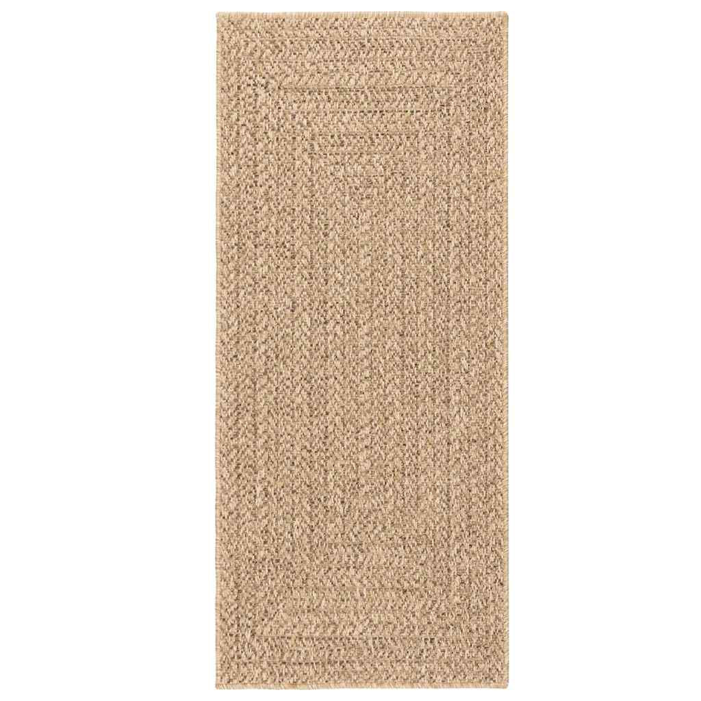 Vidaxl Alfombra Zizur Apariencia Yute Interior Exterior Beige 80x200cm_0