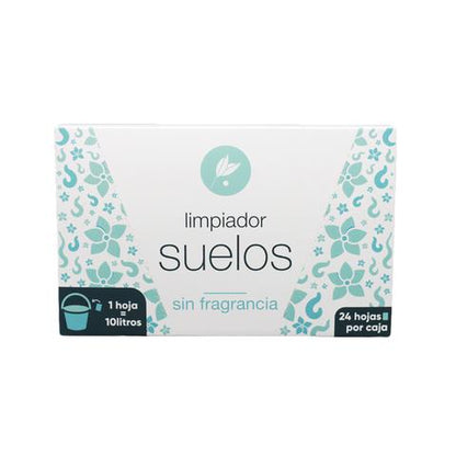 Limpador de pavimentos em folha sem fragrância Neletab 24 unidades