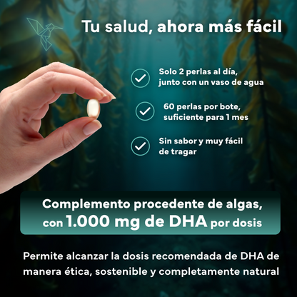 Omega 3 Vegano Sevens Nutrition. Dha Puro Para Cerebro, Visión Y Salud_4