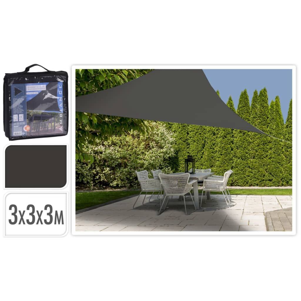 Progarden Toldo De Tela Triangular Gris Oscuro 3x3x3 M_1