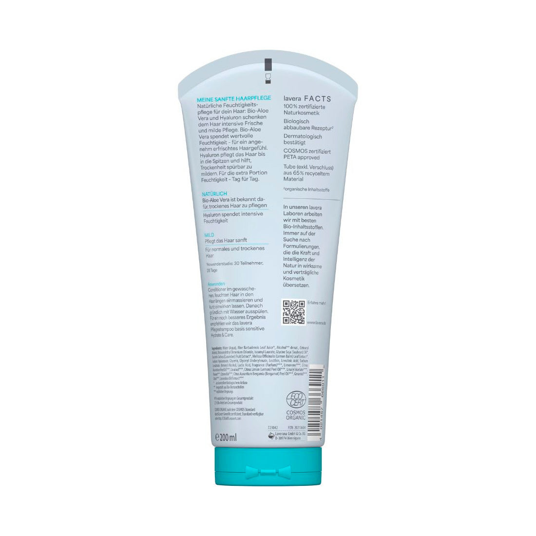 Condicionador Hidratante Basis Sensitiv, Lavera 200 ml