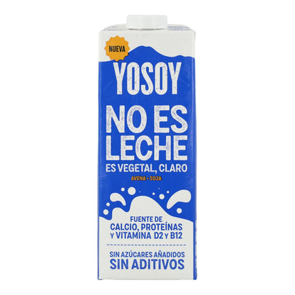 Embalagem de 6 bebidas de aveia e soja sem glúten YOSOY NO ES MILK YOSOY 1L