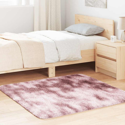 Vidaxl Alfombra De Pelo Largo Navarra Rosa Polvoriento 120x120 Cm_1