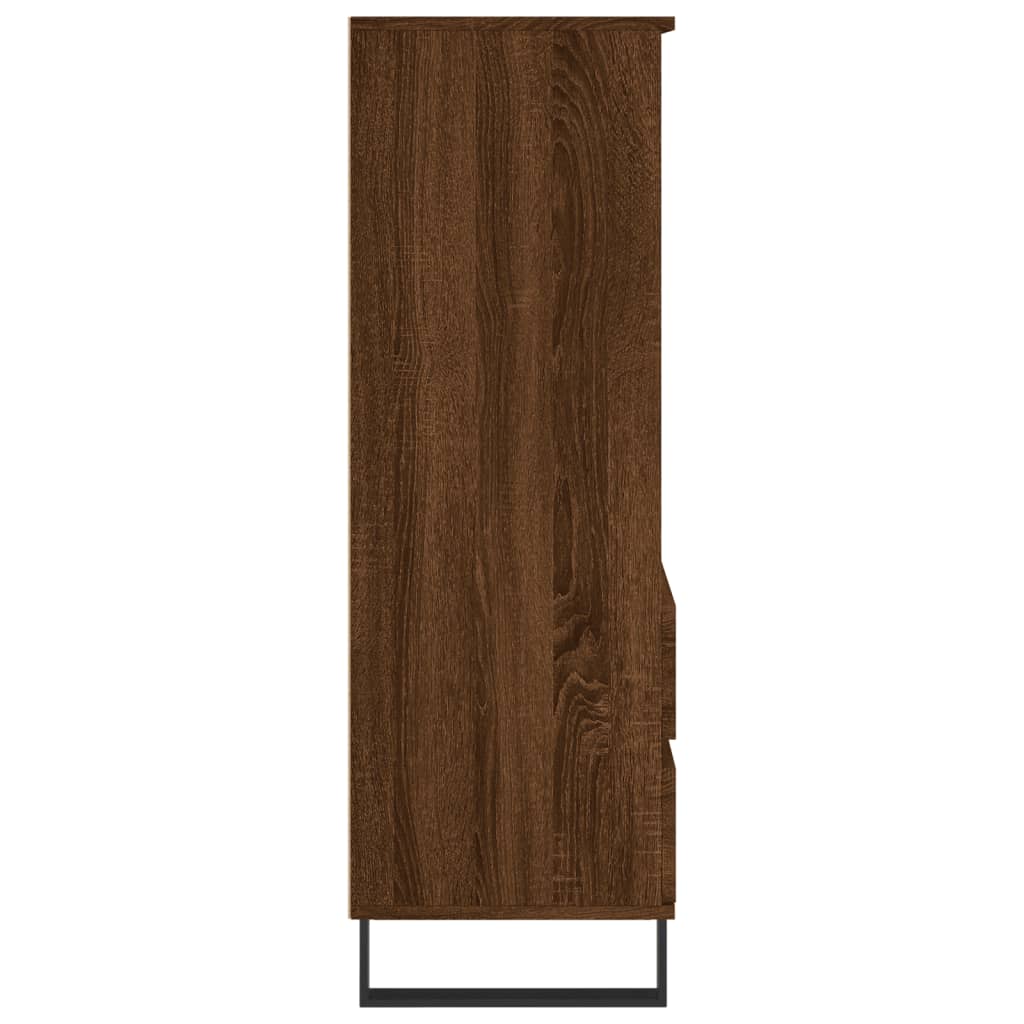 Aparador Alto Madera Contrachapada Roble Marrón 40x36x110 Cm / Vetonek_1