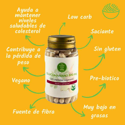 Cápsulas de Glucomanano Emagrecedor Konjac Shop 78g