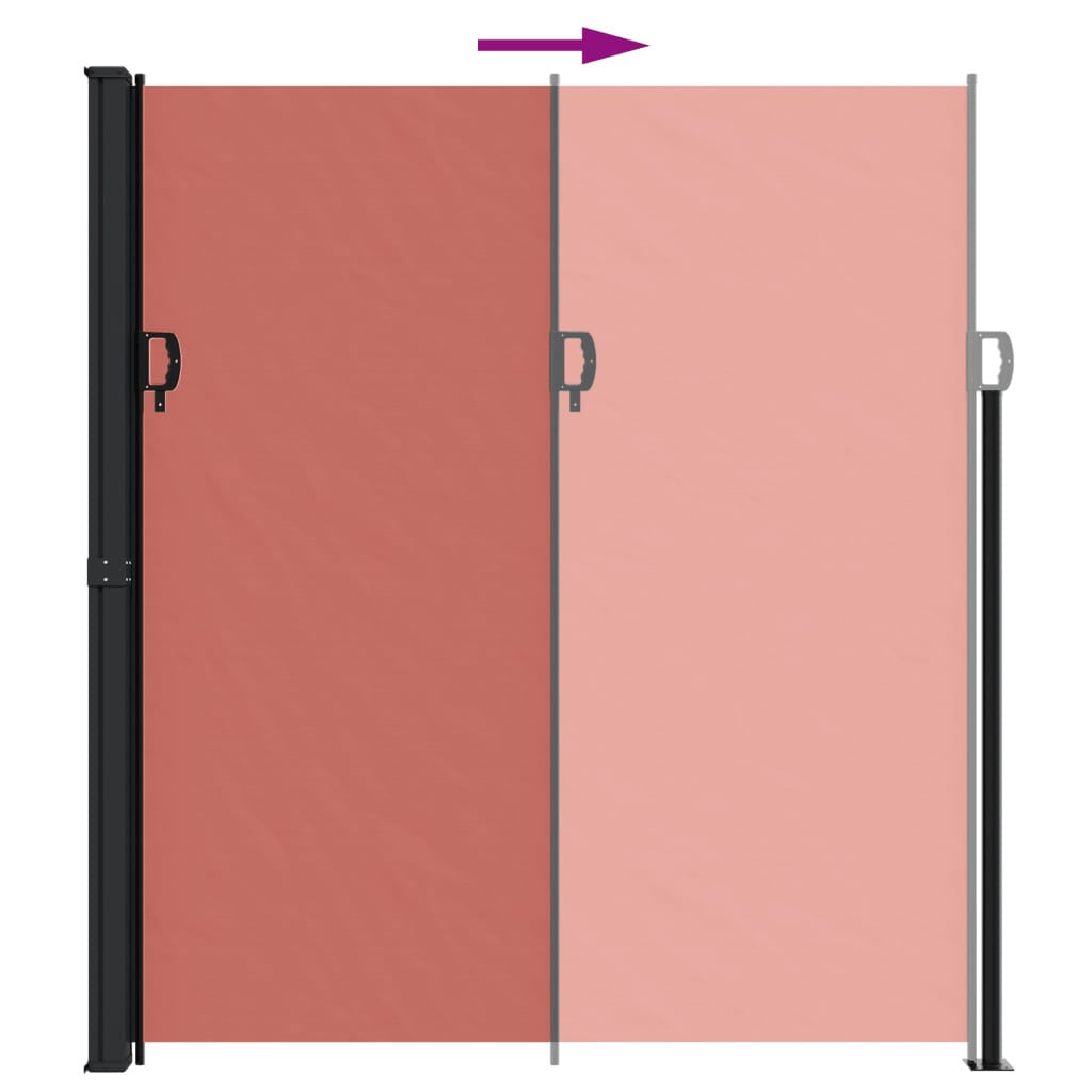 Vidaxl Toldo Lateral Retráctil Terracota 220x600 Cm_4
