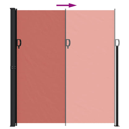 Vidaxl Toldo Lateral Retráctil Terracota 220x600 Cm_4