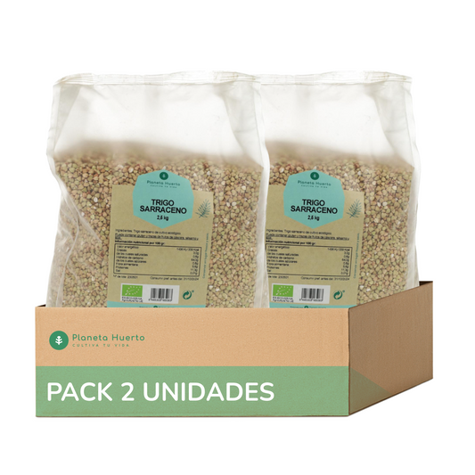 Embalagem de 2x Planeta Huerto ECO Trigo Sarraceno 2,5 kg