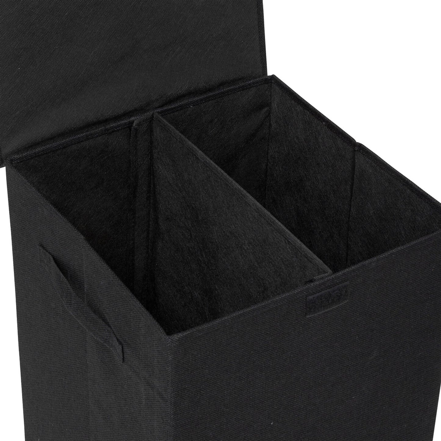 Cesta De Ropa Colors 74l Mdf Y Poliéster Negro Kohl_3