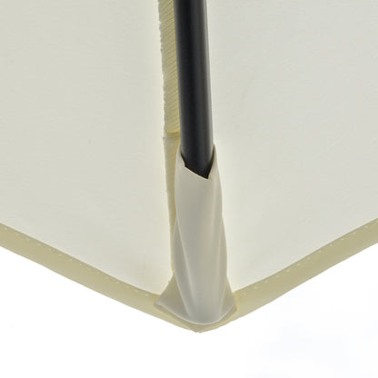 Outsunny Sombrilla De Pared Jardín 200x190x240cm Con Manivela Para Terraza Crema_4