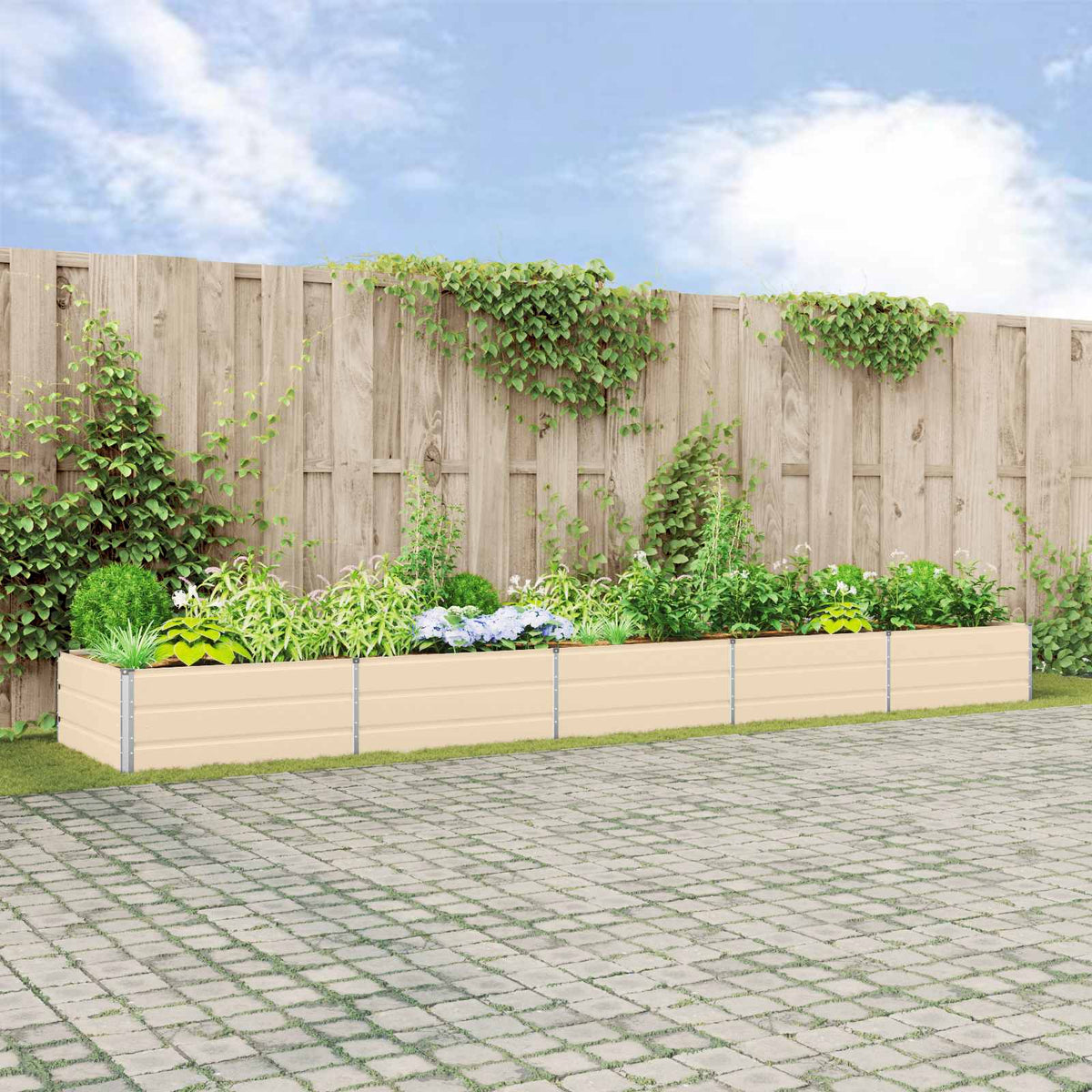 Jardinera Marfil 480 X 100 X 45 Cm Acero Galvanizado_1