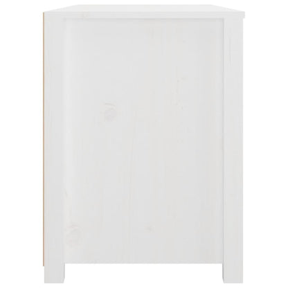 Armario Auxiliar Madera Maciza De Pino Blanco 100x40x54 Cm / Vetonek_1