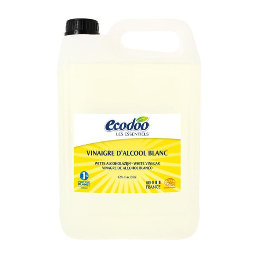 Ecodoo Vinagre de Álcool Branco para Limpeza, 5 Litros