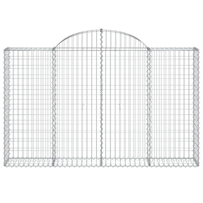 Cestas Gaviones 14 Uds Forma De Arco Hierro 200x30x120/140 Cm_3