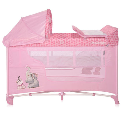 Cuna De Viaje Moonlight Plus (2 Niveles) Mellow Rose Fellows_1
