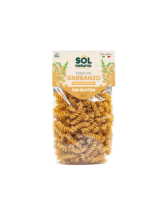 Fusilli De Garbanzo Bio Sin Gluten - Sol Natural_0